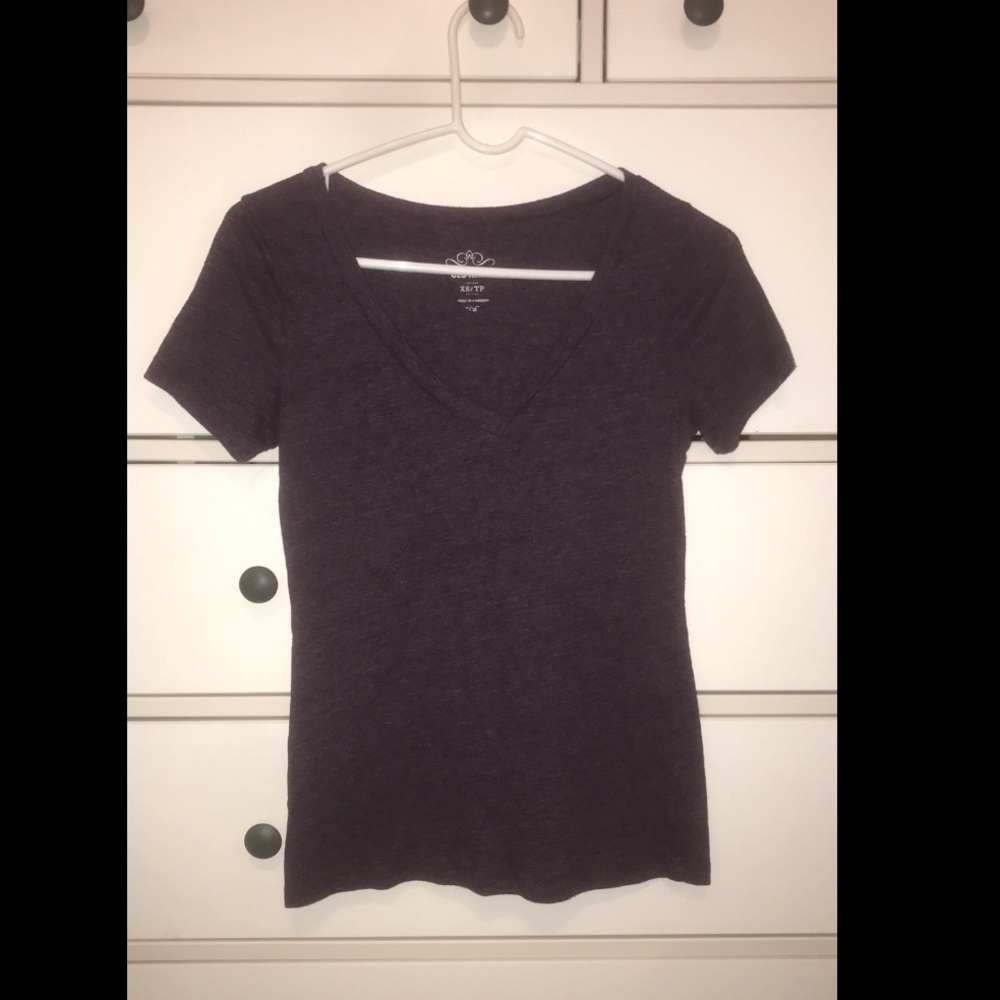 Purple v neck